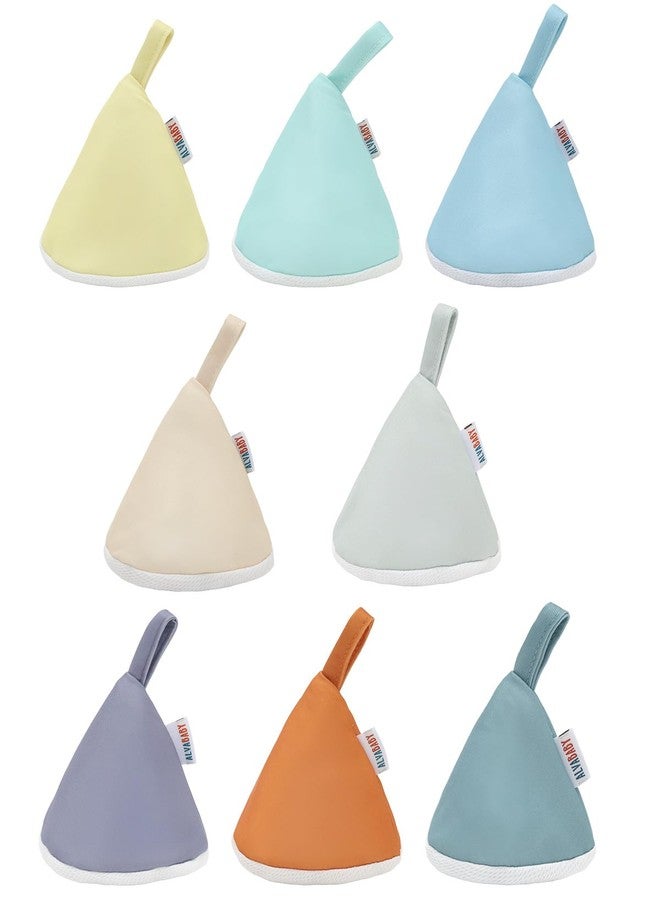 ALVABABY 8 Pcs Baby Boy Pee Covers, 3.5 * 4 In,Strong Water Absorption Pee Shield for Newborn Boy, 4-Layer Reusable Pee Cap, Diaper Changing Accessory for Baby Gift 8NG02 - Image 1